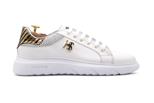 Gedruckte Leder -Turnschuhe