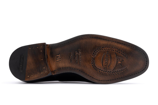 Francesina in pelle nera