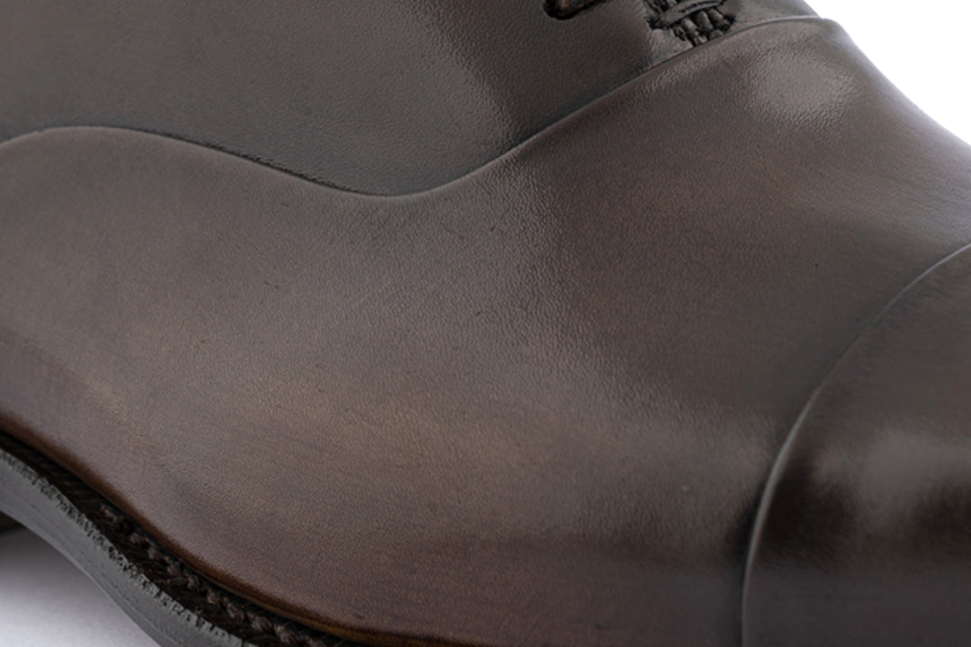 Hand-painted leather lace-up Testa di Moro