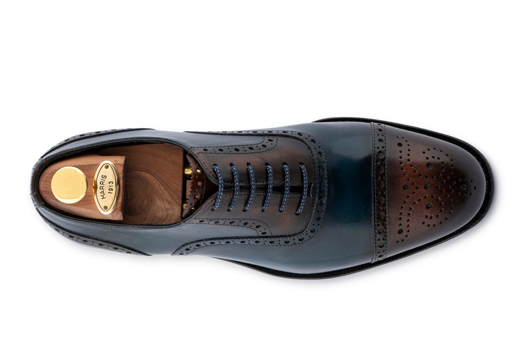 Cuir ombré français français avec des détails de brogue