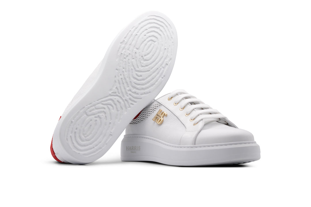 Baskets en cuir souple