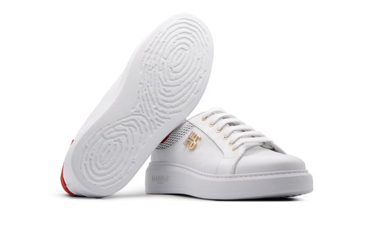 Baskets en cuir souple