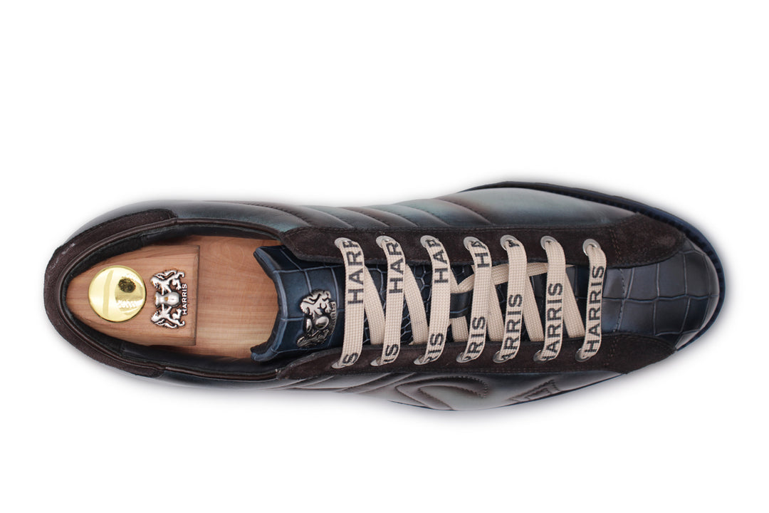 Zapatillas de cuero pintadas a mano