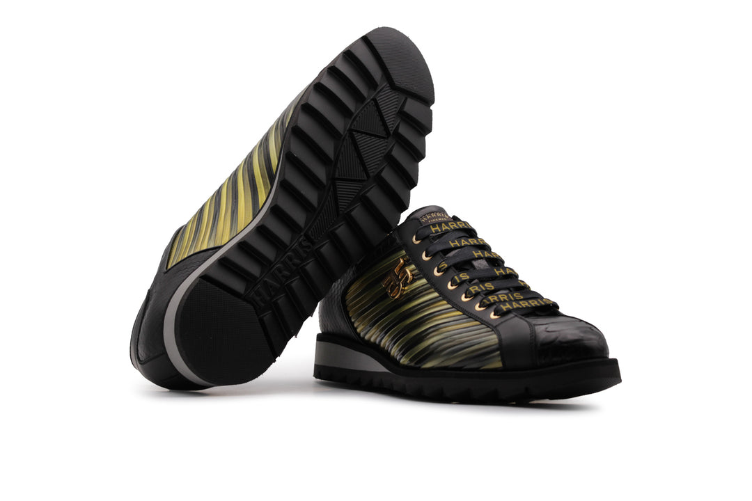 Wertvolle und mehrfarbige "limitierte" Leder -Sneaker "limitiert"