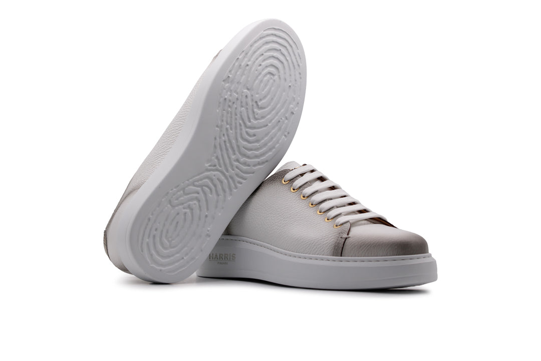 Hand shaded soft leather sneaker