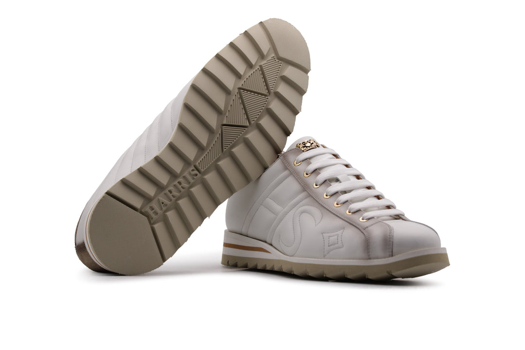Sneaker en cuir avec détails ombrés