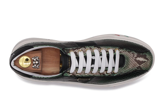 Python sneaker with cassette sole