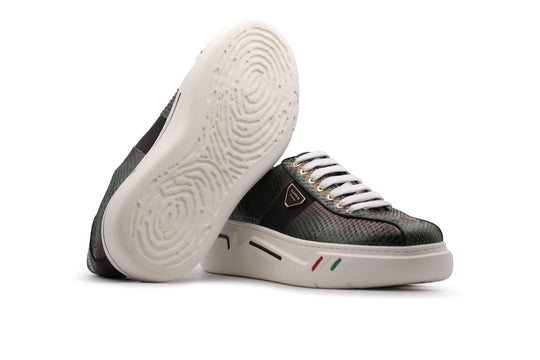 Python sneaker with cassette sole