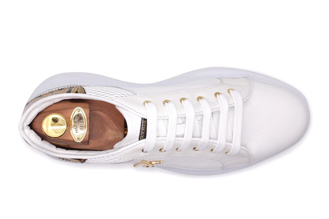 Gedruckte Leder -Turnschuhe