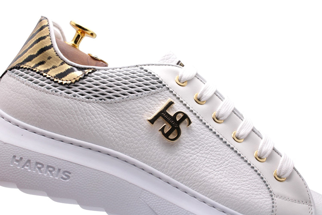 Gedruckte Leder -Turnschuhe