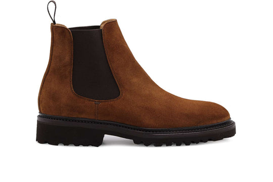 Botte de la cheville en cuir