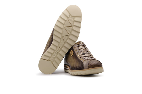 Handschattierter Leder -Sneaker