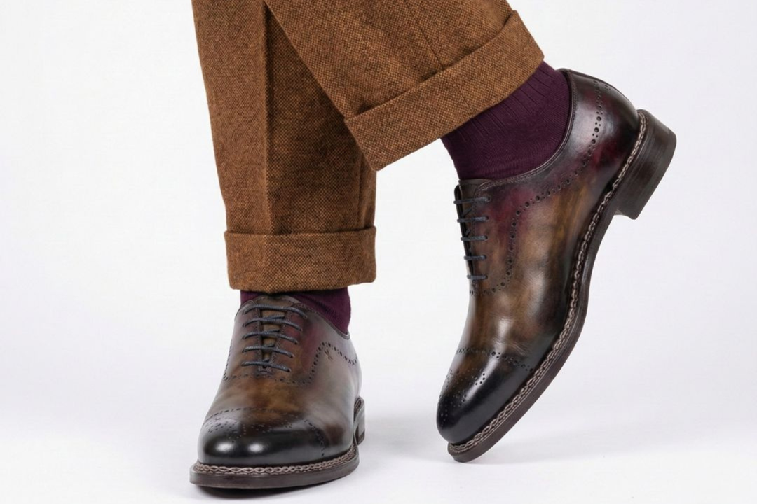 Oxford handbemalt mit norwegischer Handwerkskunst