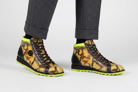 Polacchino in pelle di pitone