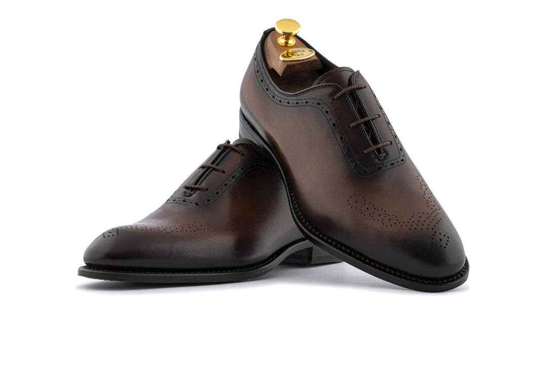 French leather and brouge details