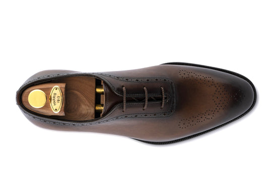French leather and brouge details