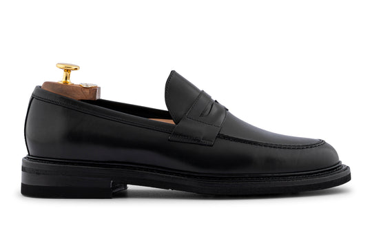 Mocassin en cuir brossé