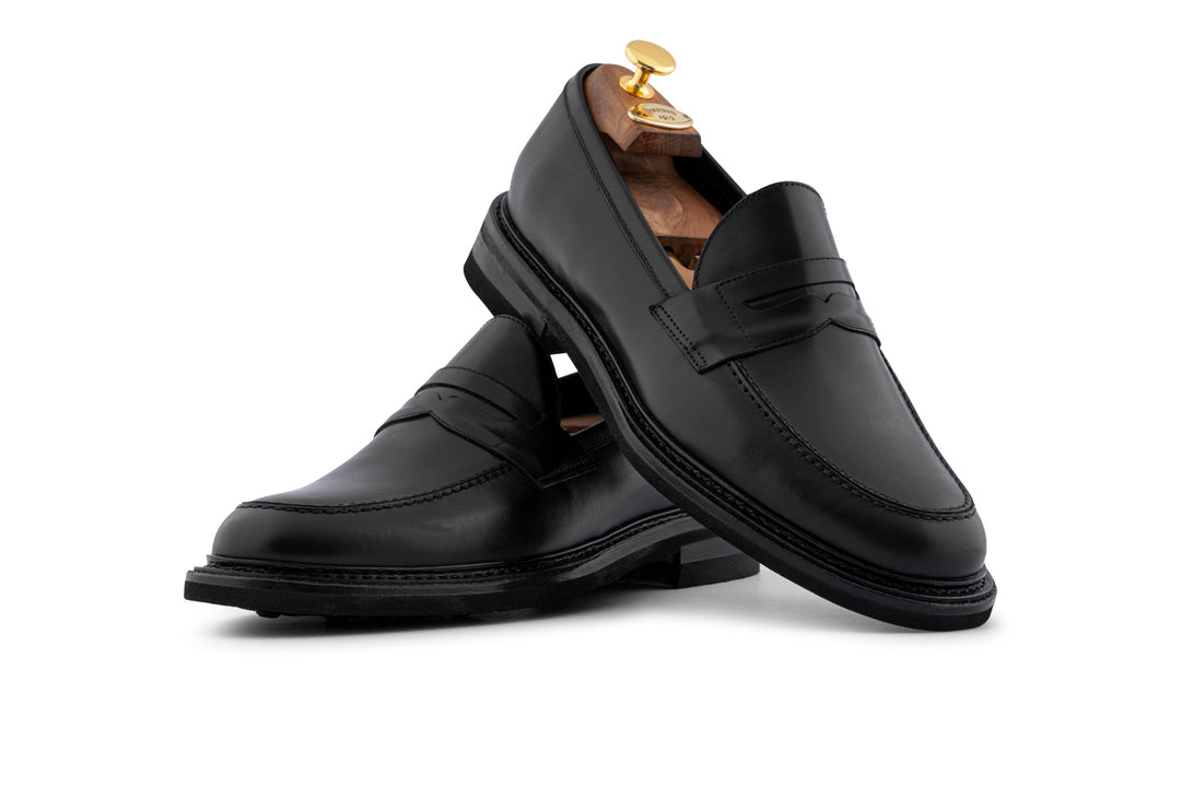 Mocassin en cuir brossé