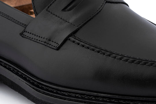 Mocassin en cuir brossé