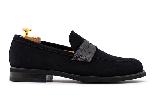 Terni moccasin in suede – Blue