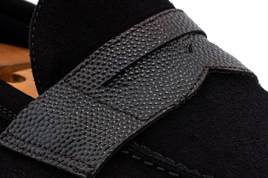 Terni moccasin in suede – Blue