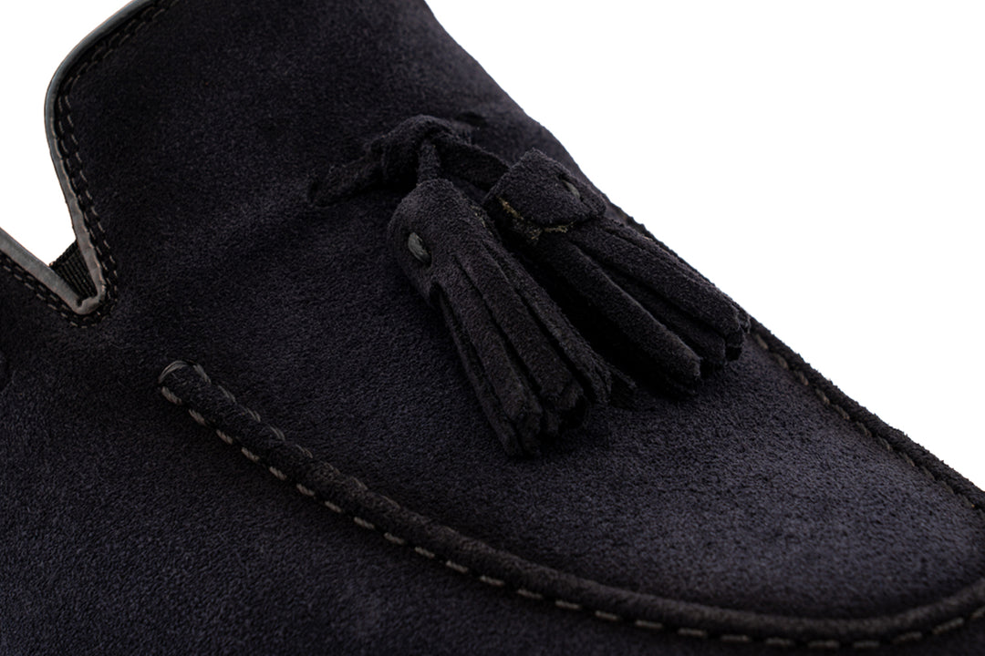 Mocassin à pompon 0964 – Bleu