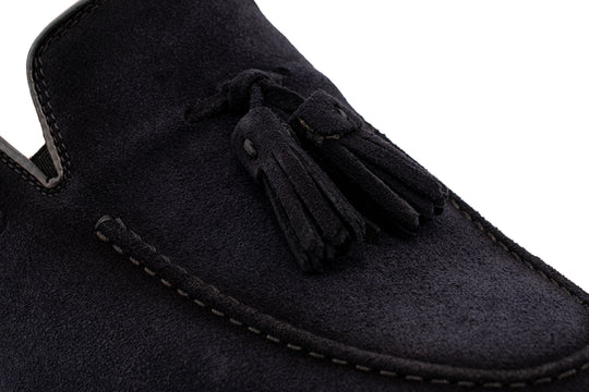 Mocassin à pompon 0964 – Bleu