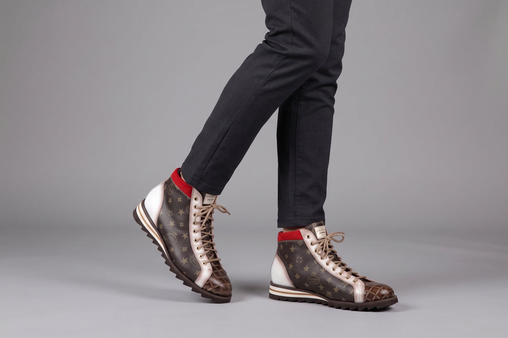 Ankle boot 3019 Monogram – Testa di Moro