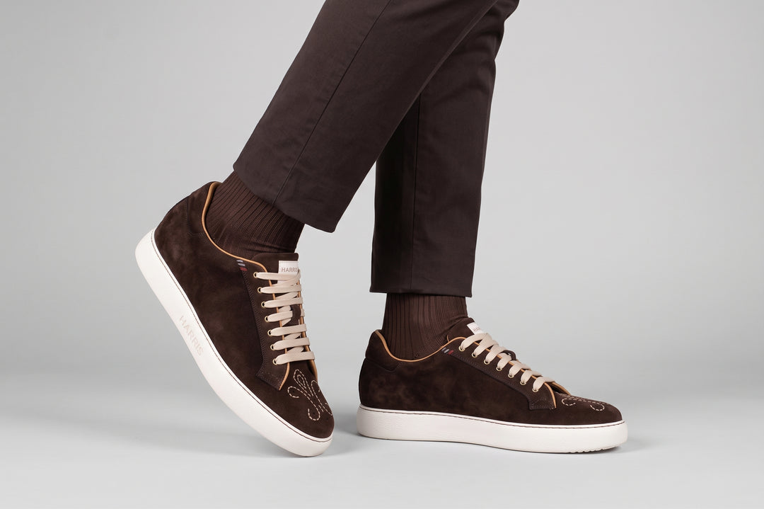 London Suede Sneakers – Testa di Moro