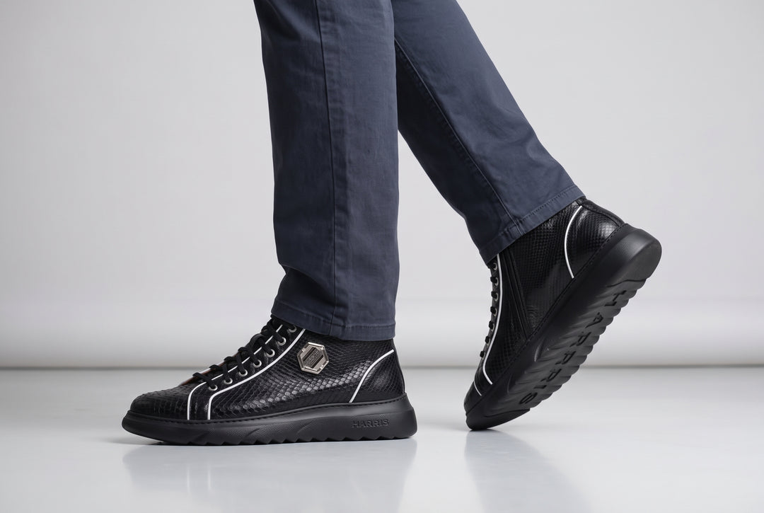 Python-Stiefelette 3019 – Schwarz