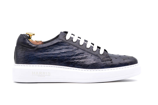 Ostrich leather sneakers