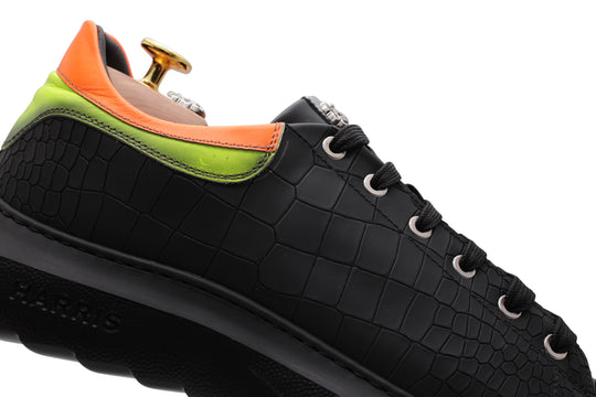 Baskets imprimées effet crocodile