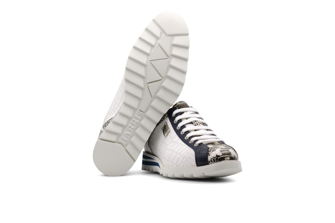Sneakers in pelle stampata