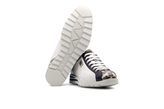 Sneakers in pelle stampata