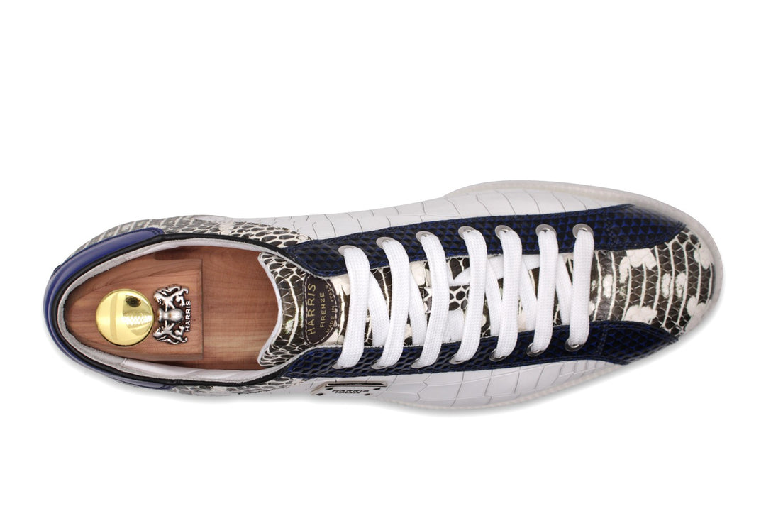 Sneakers in pelle stampata