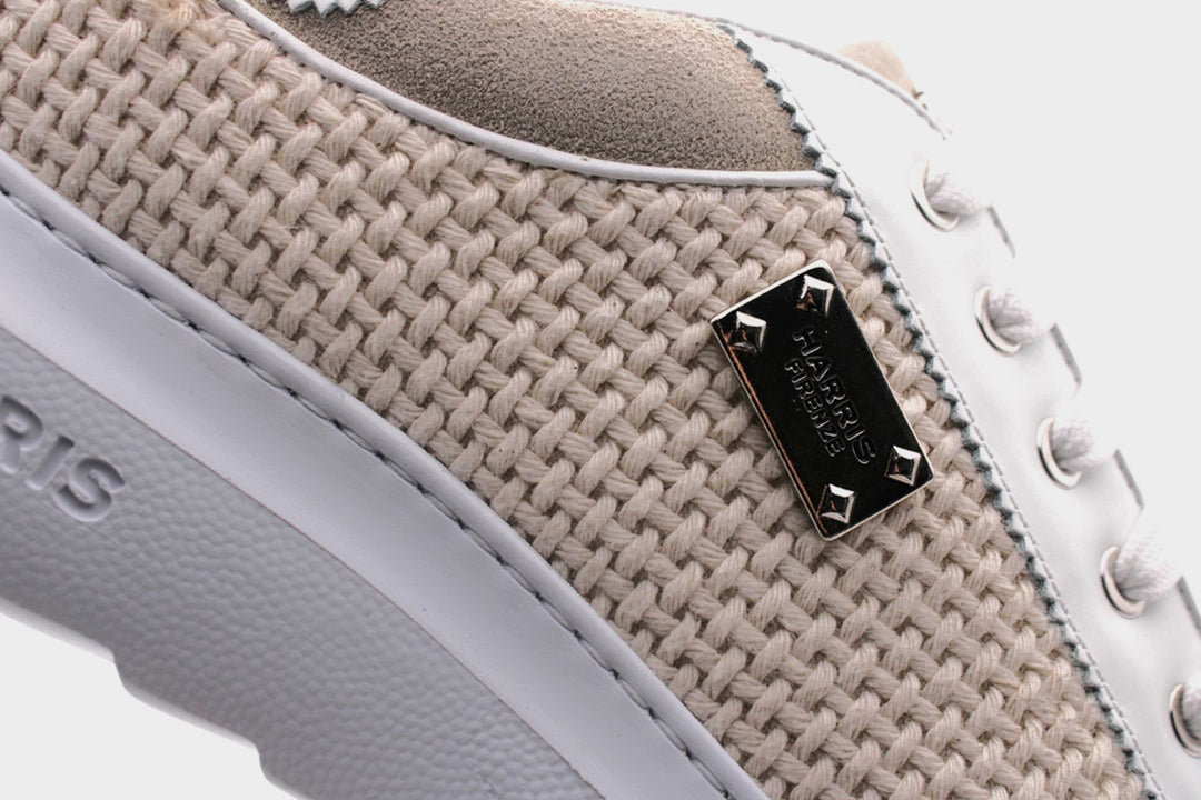 Sneakers in tela e camoscio