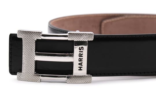 Cintura in pelle spazzolata e fibbia