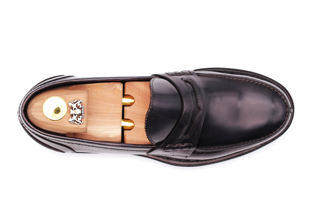 Mocassino in pelle spazzolata