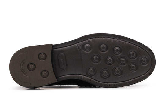 Mocassino in pelle spazzolata