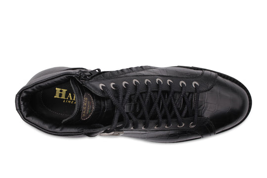 Polacchino in pelle effetto coccodrillo