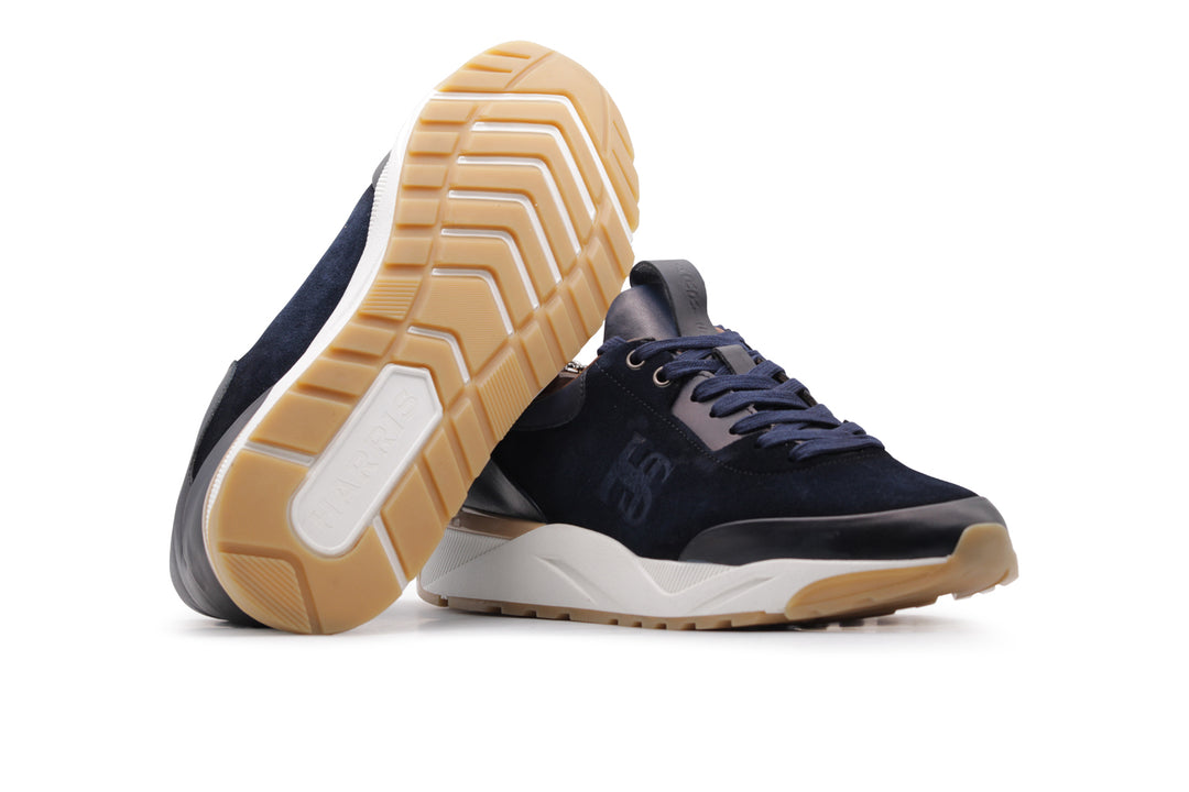 Baskets en cuir et daim