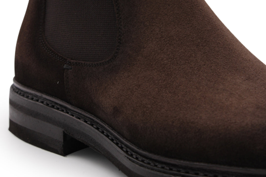 Polacchino in suede Testa di Moro con elastico