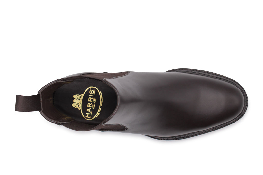 Polacchino liscio con elastico e suola in gomma