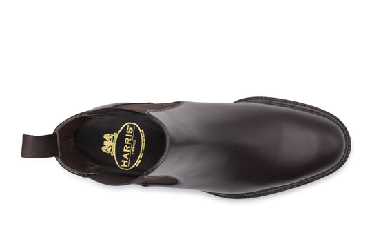 Polacchino liscio con elastico e suola in gomma