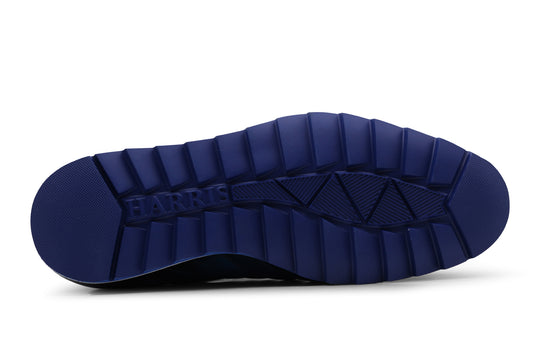 Sneaker en cuir peinte à la main