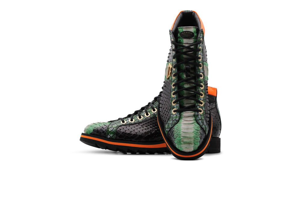 Bottine python orange édition limitée