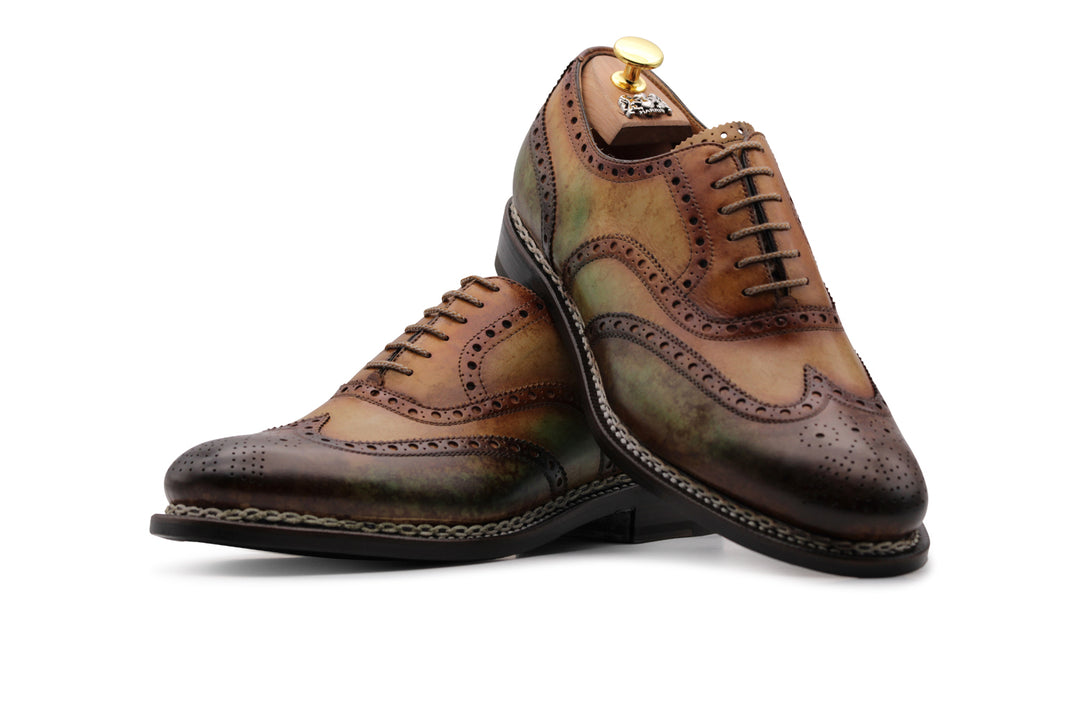 Francesina dipinta a mano con lavorazione Norvegese