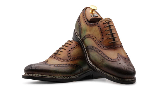 Francesina dipinta a mano con lavorazione Norvegese