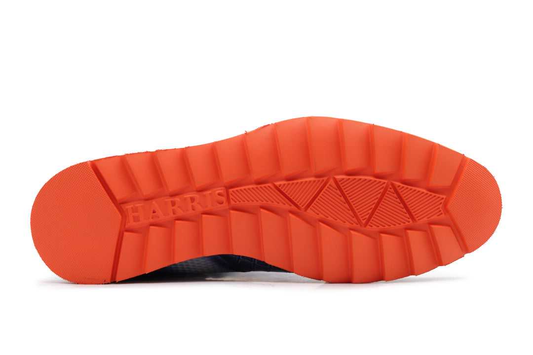 Polacchino in pelle effetto coccodrillo