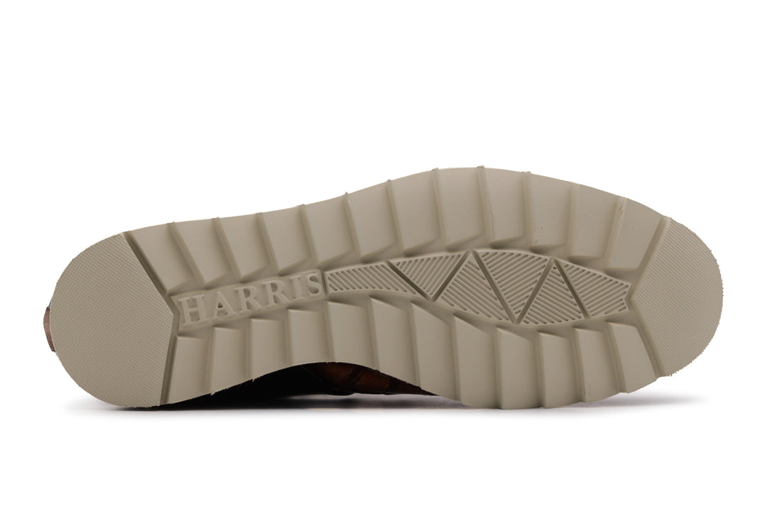 Stiefeletten aus Leder mit Krokodileffekt